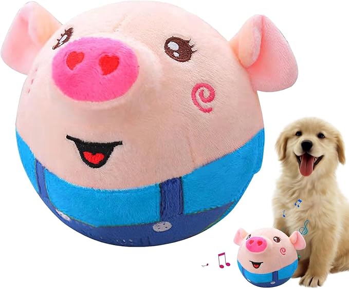 Bouncing Plush Piggy